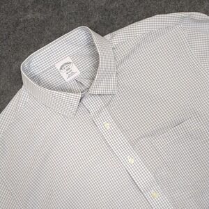 Brooks Brothers Regent Fit‎ Non Iron All Cotton Gingham Dress Shirt 18 4/5